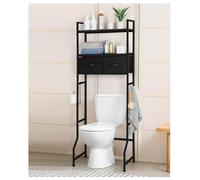 Over Toilet Storage Rack - 3-Tier Bathroom Shelf with Storage Bins Space Saver for Small Bathrooms Maximize Vertical Space Modern Design