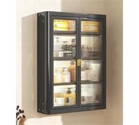 Over Toilet Storage Rack - Bathroom Wall Cabinet & Kitchen Spice Metal Hanging Shelf for Medicine Spice and Living Room - Space-Saving Storage Solution