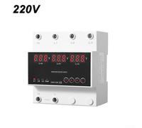 Over Under Voltage Protector 63A with 3 Display Screen and Adjustable Transfer Time for Automatic Switching Between Power Sources (220V)