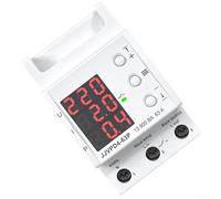 Over Under Voltage Relay 230V AC 63A with True RMS Measurement Adjustable Delay and Real Time Voltage Current Power