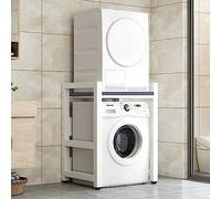 Over Washer Storage Cabinet Stacking Kit - Heavy-Duty Laundry Shelf for Space-Saving in Bathroom, Kitchen & Balcony - Ideal for Laundry Rooms, 300kg Capacity