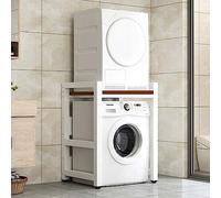 Over Washer Storage Cabinet Stacking Kit - Heavy-Duty Laundry Shelf for Space-Saving in Bathroom, Kitchen & Balcony - Ideal for Laundry Rooms, 300kg Capacity