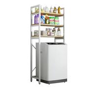 Over Washing Machine Shelf - Slim Storage Rack for Bathroom & Laundry Room, Space-Saving for Detergents & Supplies