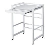 Over Washing Machine Storage Shelf,200KG Heavy Duty Washer Dryer Utility Rack with Countertop,Freestanding Laundry Organiser for Detergent & Towels,Easy Assembly No Tools Needed,Bathroom Storage Unit