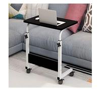Overbed Table Wheels Bedside Desk C-Shaped Base Laptop Desk Home Office Lazy Bedside Table Mobile Lap Table Laptop Computer Stand Bedside Table Portable Side Table For Bed Sofa Does Not Take