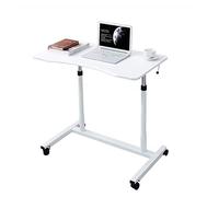 Overbed Table Wheels Bedside Desk C-Shaped Base Laptop Desk Home Office Mobile Lap Table, Laptop Computer Stand Bedside Table Portable Side Table For Bed Sofa, Days Overbed Table Wheels Side