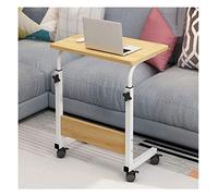 Overbed Table Wheels Bedside Desk C-Shaped Base Laptop Desk Home Office Portable Computer Desk Mobile Lap Table Laptop Computer Stand Bedside Table Portable Side Table For Bed Sofa (Color :