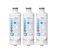 Overbest DA97-17376B Replacement for Samsung® HAF-QIN/EXP, HAF-QIN, DA97-08006C, RF28R7201SR, RF28R7351SG, RF23M8070SR, RF23M8090SG, OB6045, Refrigerator Water Filter (Pack of 3)