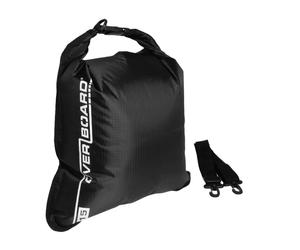 OverBoard 15 Litre Dry Flat Waterproof Bag Water Sports Outdoors OB1004 - Black