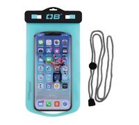 Overboard Waterproof Phone Case Large - 100% Waterproof Dry Pouch with Touchscreen Use, Floating Protection for iPhone, Samsung & Smartphones (Aqua)
