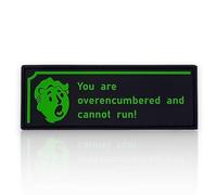 Overburdened Morale Patch | Funny Tactical Backpack Patches | Military Patches for Chest Pack, Hat, Dog Harness | Hook and Loop Patches, Molle Accessories