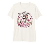 Overcaffeinated Moms Club Coffee Skeleton Mothers Day Chaos Premium T-Shirt