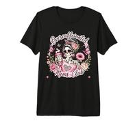 Overcaffeinated Moms Club Coffee Skeleton Mothers Day Chaos Premium T-Shirt