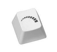 Overclockers UK Logo PBT Double Shot Escape Keycap - White