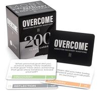 Overcome Complete - Addiction Recovery Questions Group Therapy Game 200 Cards - Counseling Conversations Icebreaker for Substance Abuse, Positive Mental Health, Sobriety, Relapse & Suicide Prevention