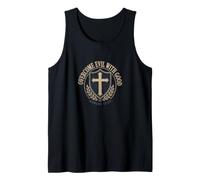 Overcome Evil with Good Romans 12:21 Christian Faith Tank Top