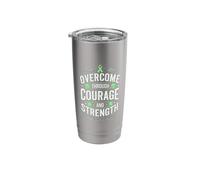 Overcome Though Courage Survivor Celiac Disease Awareness Stainless Steel Insulated Tumbler