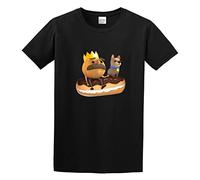 Overcooked King Onion and Kevin Cotton Funny Video Game Men Adult Short Sleeve Black M