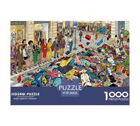 Overcrowded Milan Fashion Week Wooden Jigsaw Puzzle Waterproof 1000 Piece Puzzles for Adults Impossible Educational Games
