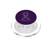 Overdose Awareness Butterfly Purple Ribbon Drug Addiction PopSockets PopGrip for MagSafe