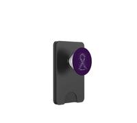 Overdose Awareness Butterfly Purple Ribbon Drug Addiction PopSockets PopWallet for MagSafe