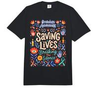 Overdose Awareness Saving Lives Breaking The Silence Support Comfort Colors Adult Heavyweight T-Shirt