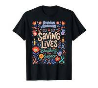 Overdose Awareness Saving Lives Breaking The Silence Support Value Graphic T-Shirt