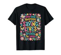 Overdose Awareness Saving Lives Breaking The Silence Support Value Graphic T-Shirt