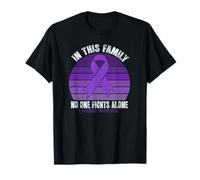 Overdose Awareness Support Retro Overdose Awareness Purple T-Shirt