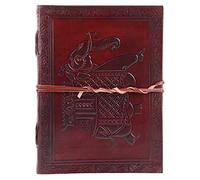 OVERDOSE Elephant Leather Journal Diary Notebook - Handcrafted Journal For School Students, College, Office, Notebook, Sketchbook for Men And Women - Size 6 x 8 inches | 15 x 20 cm | A5