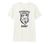 Overdressed River Bandit Graphic Fox Animal Nature Outdoor Premium T-Shirt