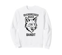 Overdressed River Bandit Graphic Fox Animal Nature Outdoor Sweatshirt