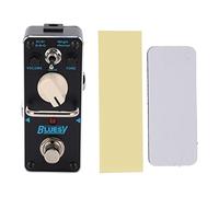 Overdrive Effect Pedal, Metal Distortion Pedal, Black - Bright And Normal Modes, Volume Tone Gain Controls, Compact Travel Guitar Accessory