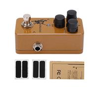 Overdrive Effect Pedal, Metal Guitar Accessory, Earthy Yellow with Gold Silver Modes - Dual Mode Switch, Durable Metal Build, Perfect for Lead Guitarists