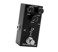 Overdrive Guitar Pedal Boost, Vintage Drive Effect Pedal with LED Indicator for Traveling Musicians, Black