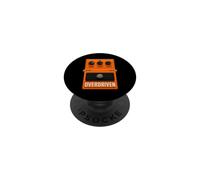 Overdriven Guitar Pedal Funny Work Stress Coffee Design PopSockets Adhesive PopGrip