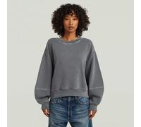 Overdyed Big Sleeve Oversized Sweater - Grey - Women XL