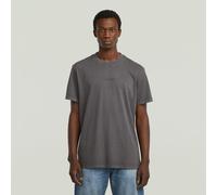 Overdyed Center Chest Loose T-Shirt - Black - Men M