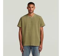 Overdyed Center Chest T-Shirt - Green - Men S