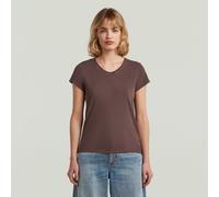 Overdyed Eyben Slim V T-Shirt 2.0 - Brown - Women M