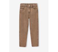 Overdyed Mom Fit Jeans for Girls cappuccino