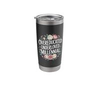 Overeducated Underloved Millennial Burnout Degree - Stainless Steel Insulated Tumbler
