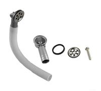 Overflow pipe head accessory for kitchen sinks featuring an upward round design, made from PP and PVC for reliable water overflow prevention