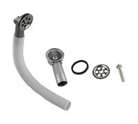 Overflow Pipe Head With Upward Round Design For Sink Drain Systems Alignment With Common Drain Set Specifications