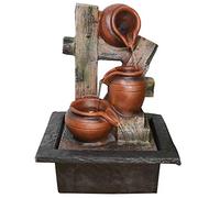 Overflowing Terracotta Pots Water Fountain Perfect Indoor Water Feature