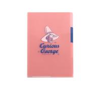 Overglad Curious George Clear File A5 Pocket Clear File Hat CGG-003