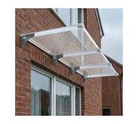 Overhang Awning for Windows and Doors, UV and Rain Protection, Exterior Porch Awning 120 x 160cm, Durable Outdoor Canopy for Weather Shielding