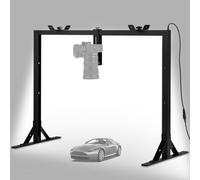 Overhead Camera Desk Mount Rig with 5600K Continuous LED Lighting - Top-Down Shooting Stand for Product Photography, Live Streaming - Universal Fit for DSLR, Mirrorless Cameras & Smartphones