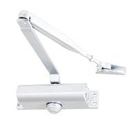 Overhead Door Closer Fixed Sized 3 Adjustable Speed 180 Degree Kit for up to 950mm 60KG Doors (Silver)