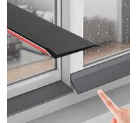 Overhead Door Rain Drip Cap Guard - Self-Adhesive Water Deflector & Flashing for Windows and Doors, 2.5m (8.2ft) x 4.5cm, Effective Rain Diverter & Weather Stripping Seal